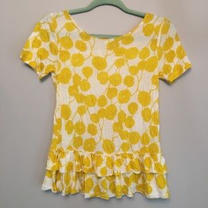 Yellow floral gap size XS